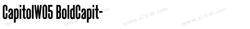 CapitolW05 BoldCapit字体转换